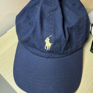 Polo by Ralph Lauren Dark Blue Hat with Yellow Logo